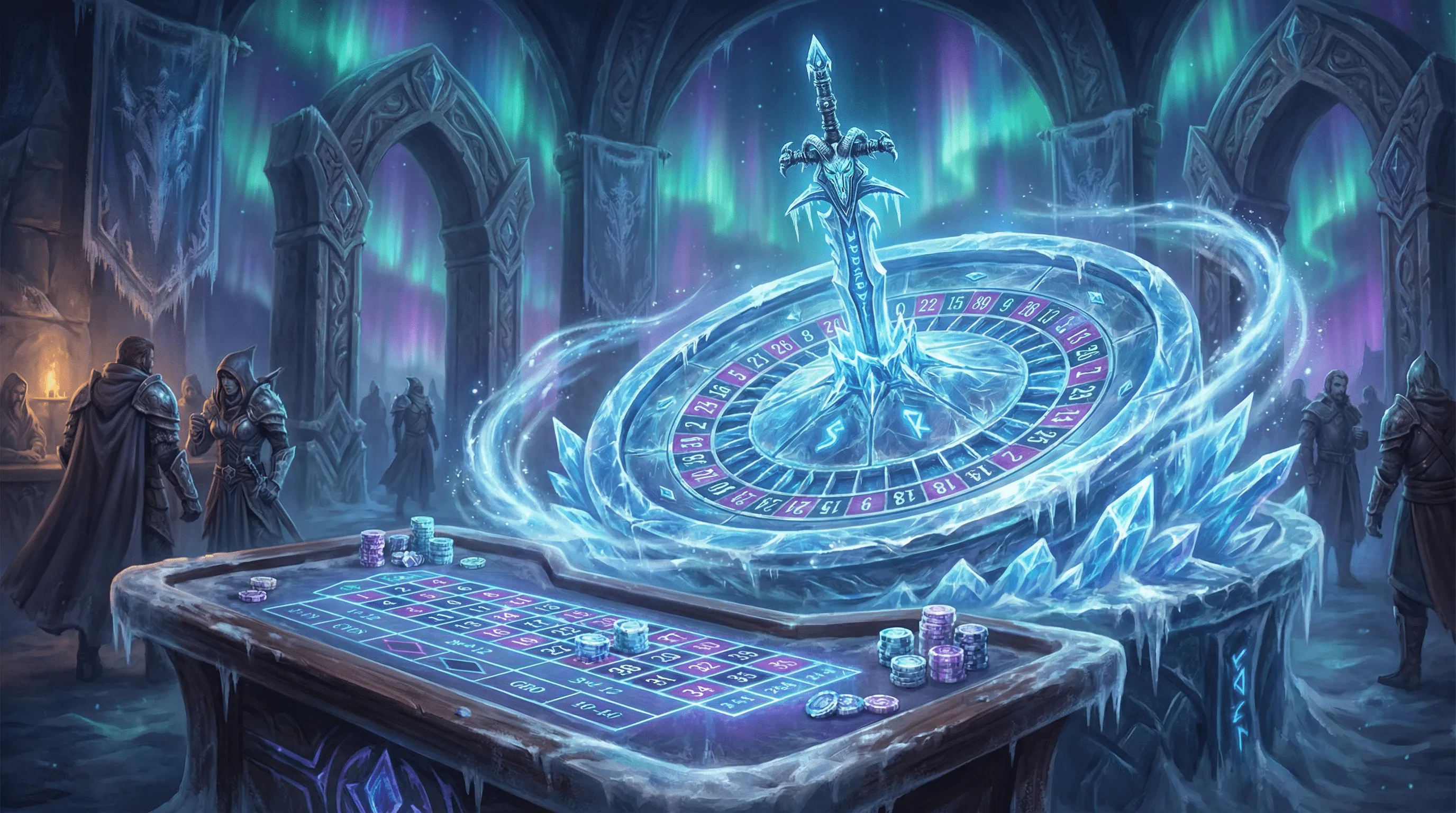 Roleta mística com efeitos de gelo no soccerbet